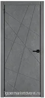 Межкомнатная дверь Тоскана 1 бетон графит производителя EKODOOR