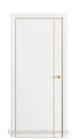 Межкомнатная дверь Платинум ЗК с 4х сторон (П-1/1В ЗК производителя EKODOOR